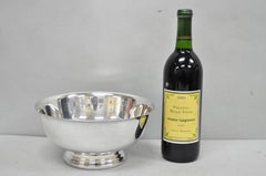 Vintage Mid Century Modern Gorham YC781 Modern Silver Plated 9" Fruit Bowl