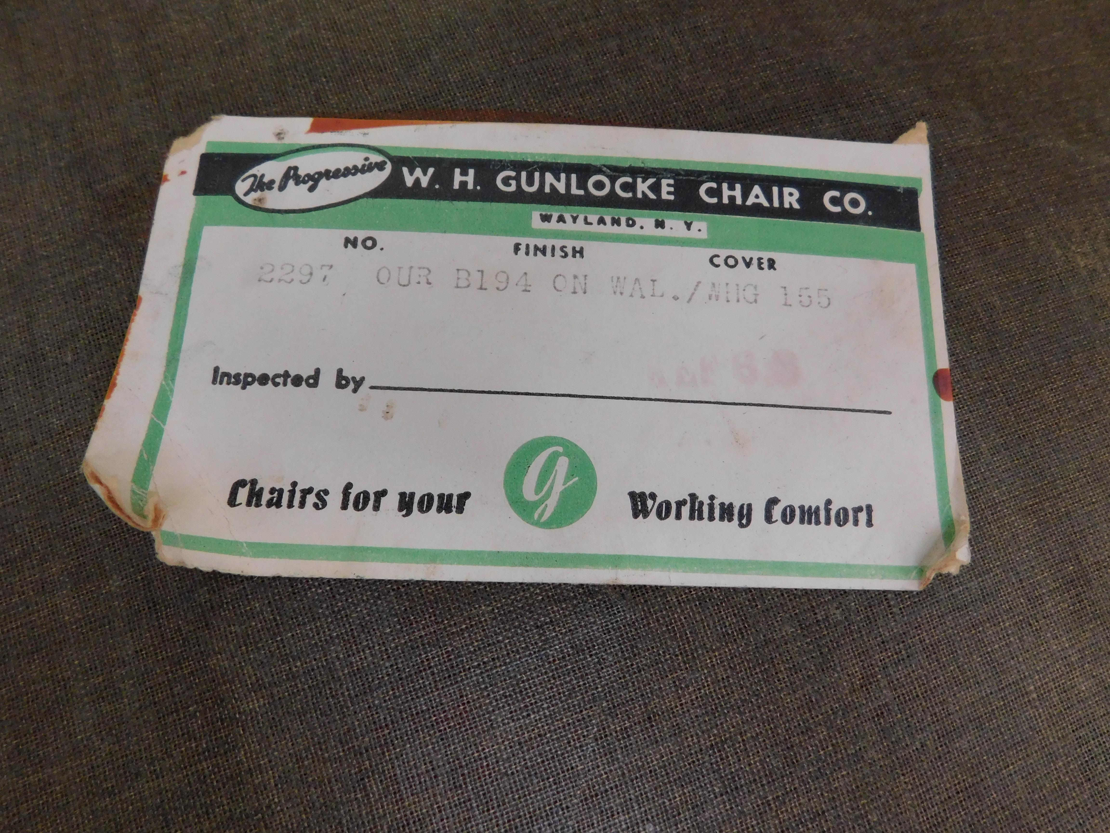 Chaises de bureau de conférence en cuir Gunlocke Vintage Mid-Century Modern Set of - 8 8