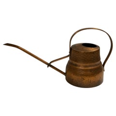 Vintage Mid-Century Modern hand made Copper Watering Can, 1970s