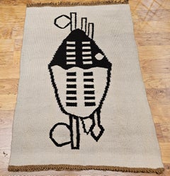 Vintage Mid Century Modern Hand Woven Tapestry Wall Art