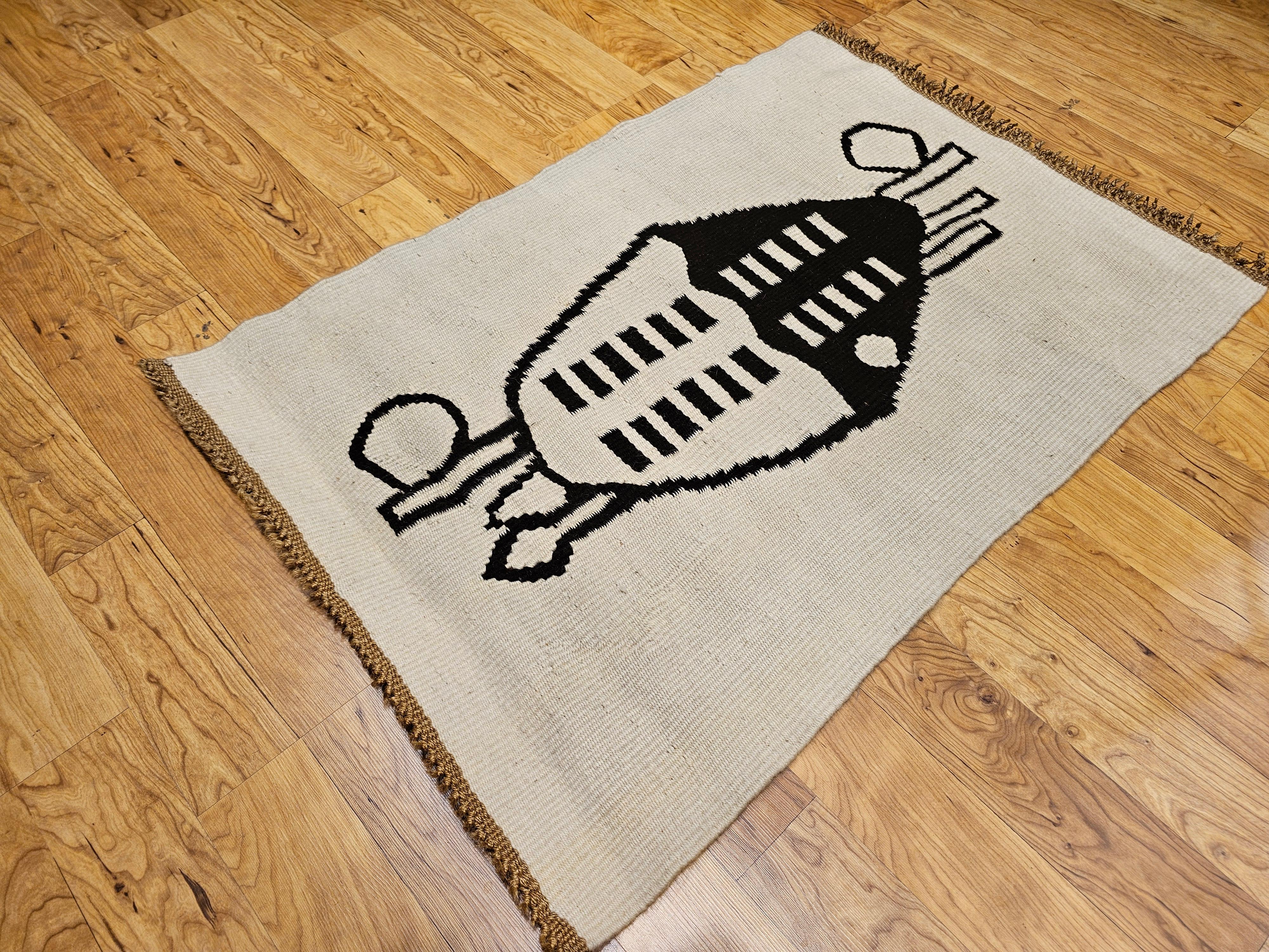 Swedish Vintage Mid Century Modern Hand Woven Tapestry Wall Art For Sale