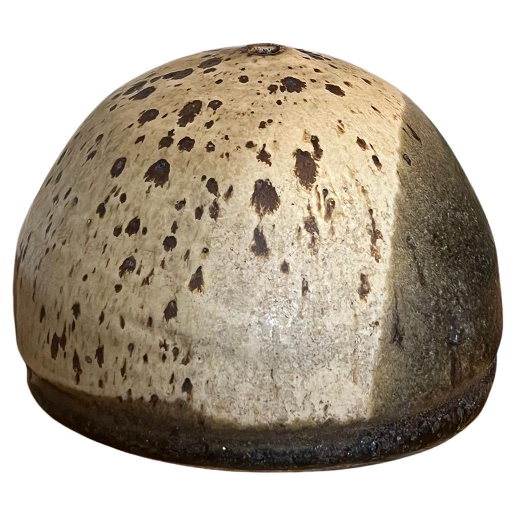 Vintage Handmade Hand painted Pottery Art Vase For Sale at 1stDibs