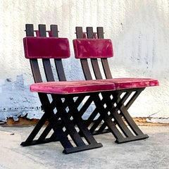 Vintage Mid-Century Modern Harvey Probber for Lord and Taylor Moorish Chairs