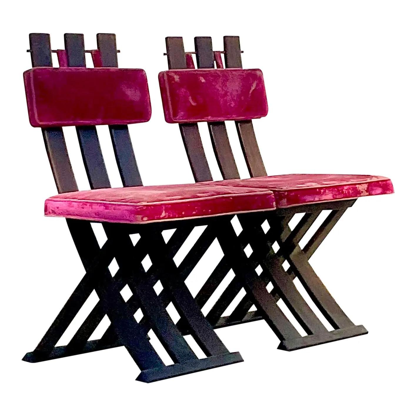 Harvey Probber für Lord and Taylor, maurische Stühle, Mid-Century Modern