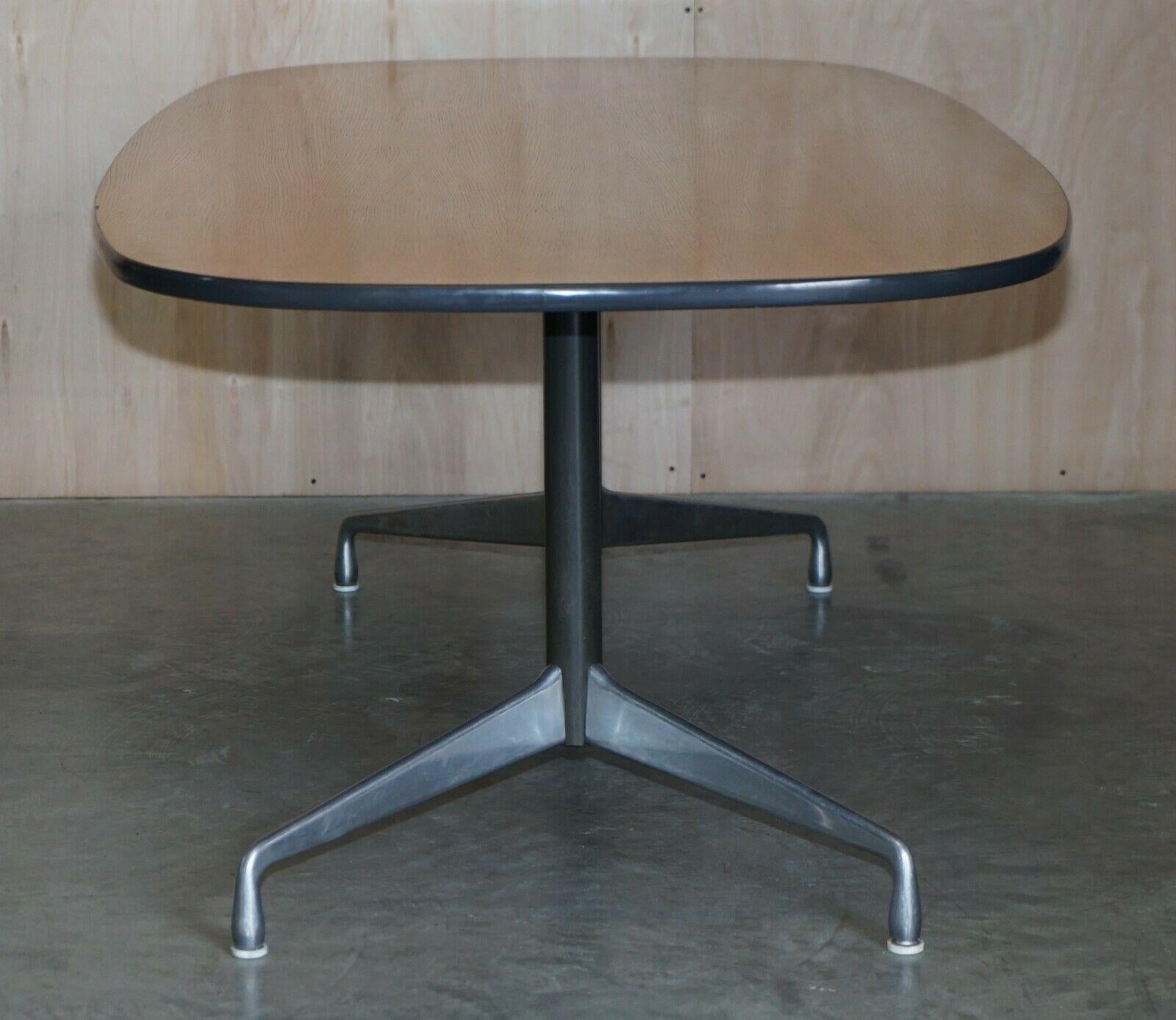 We are delighted to offer this super rare and highly collectable, original, Mid Century Modern, Herman Miller No1 Edition conference table, which were purchased by the original owner from Herman Miller directly at the beginning of the 1980’s.

The