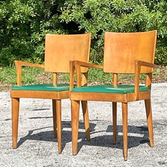 Vintage Mid-Century Modern Heywood Wakefield "Missoula" Arm Chairs - a Pair