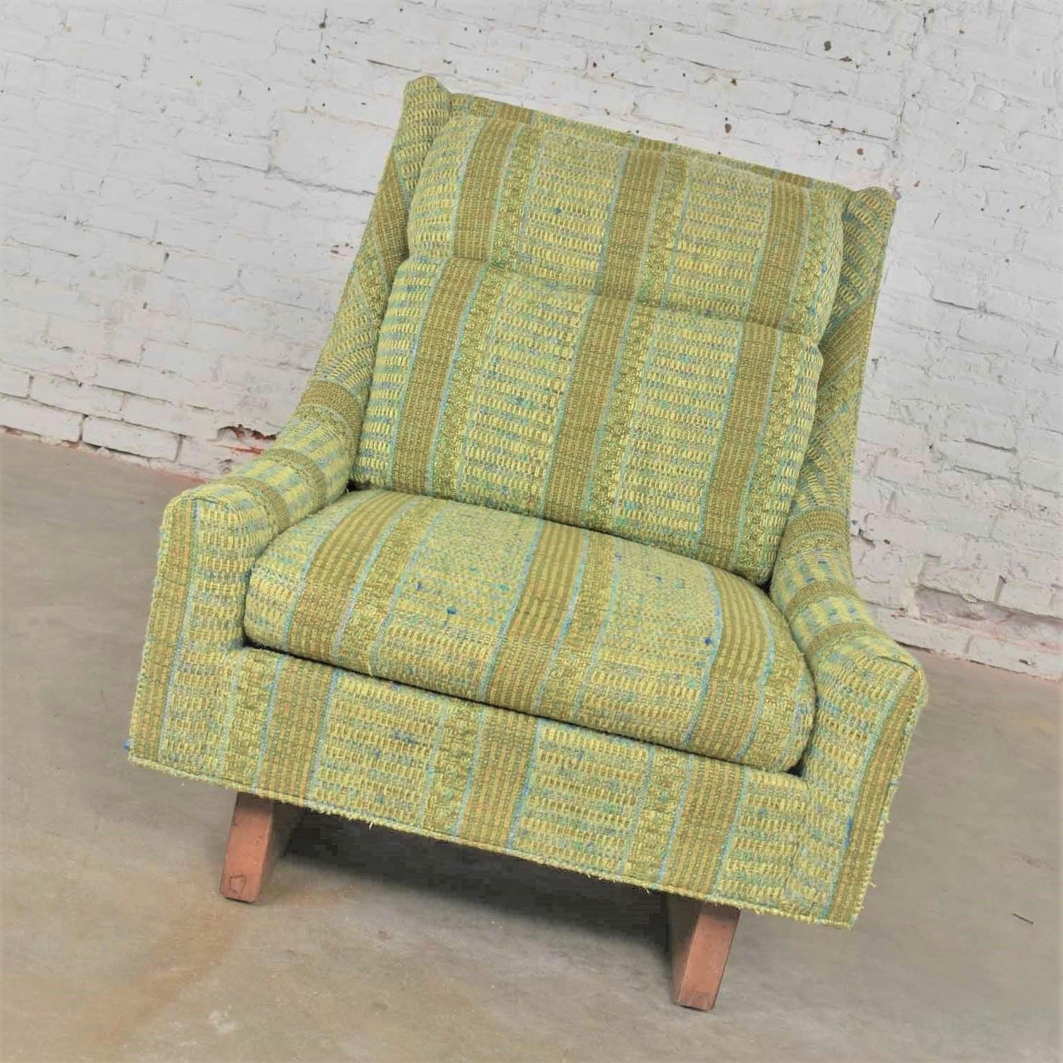 Vintage Mid-Century Modern High Back Lounge Chair von Flair Division of Bernhardt (Moderne der Mitte des Jahrhunderts)