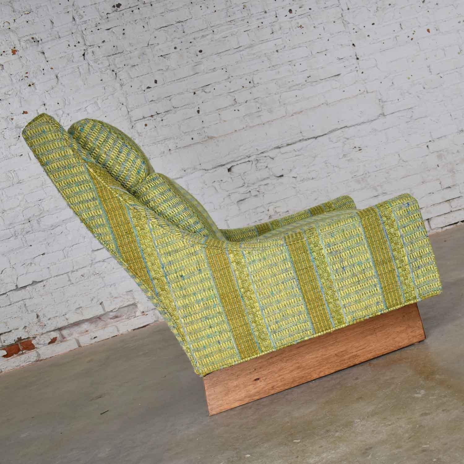 American Vintage Mid-Century Modern High Back Lounge Chair by Flair Division of Bernhardt