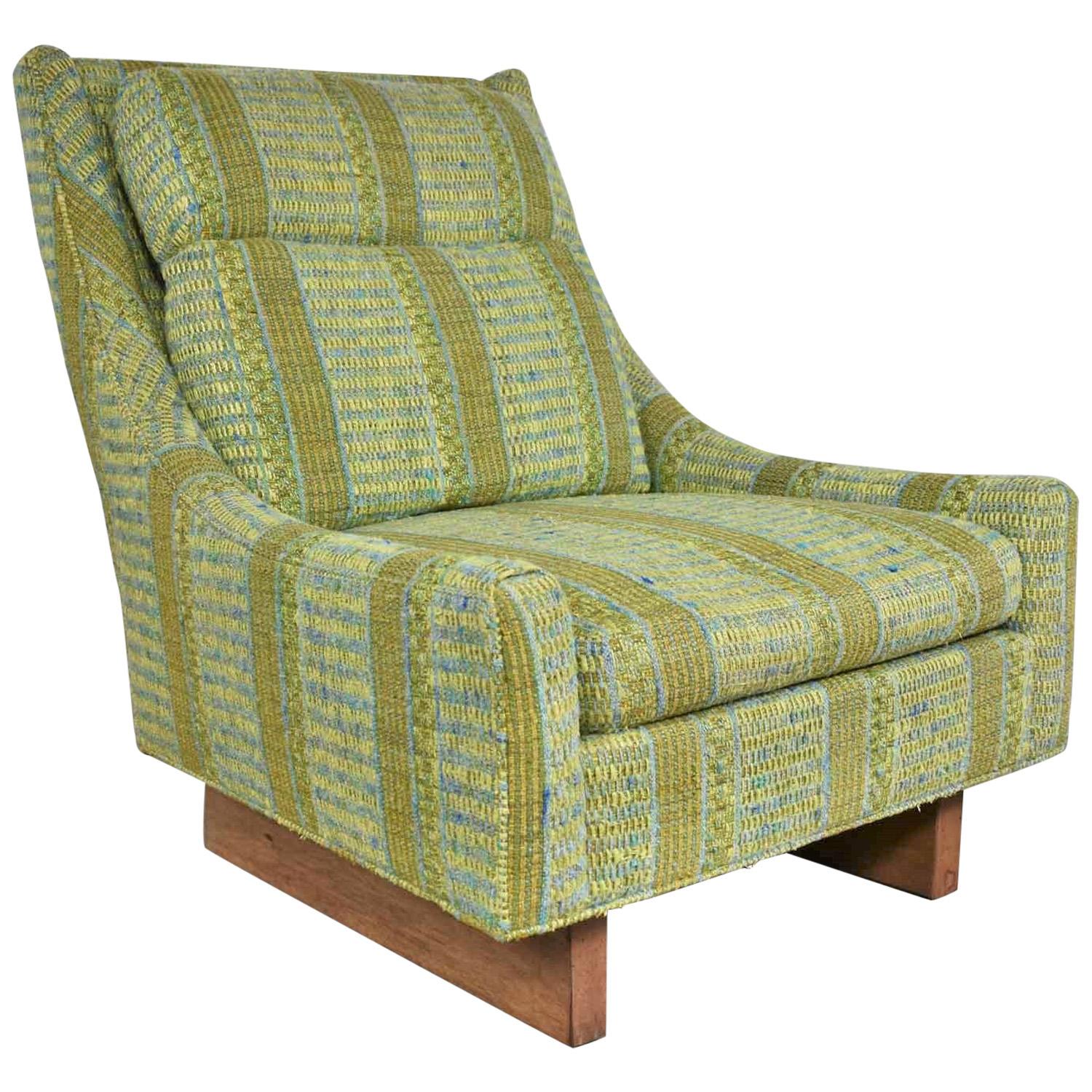 Vintage Mid-Century Modern High Back Lounge Chair von Flair Division of Bernhardt