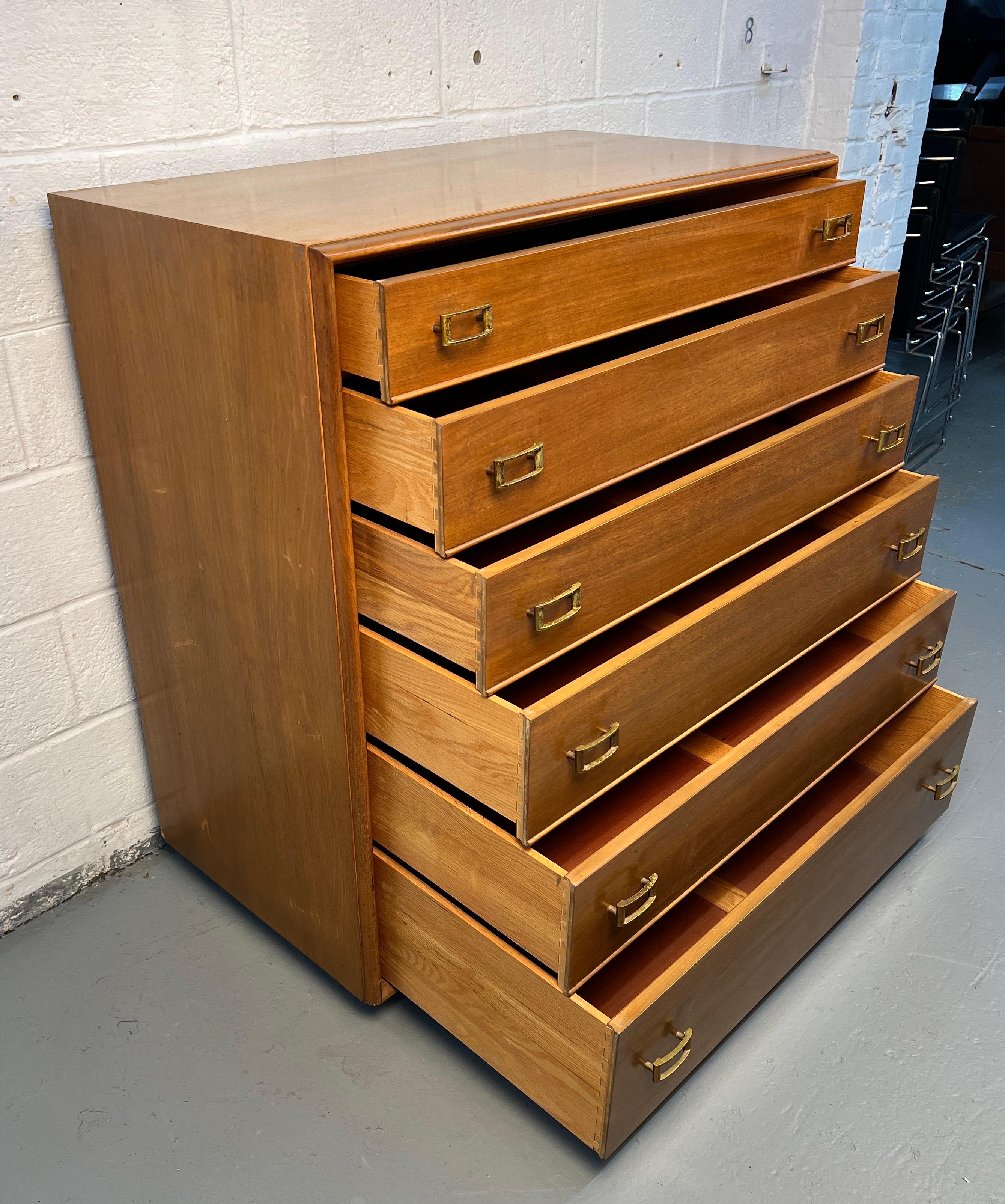 Comò Highboy moderno di metà secolo vintage di Paul Frankl per John Stuart Inc. in vendita 3