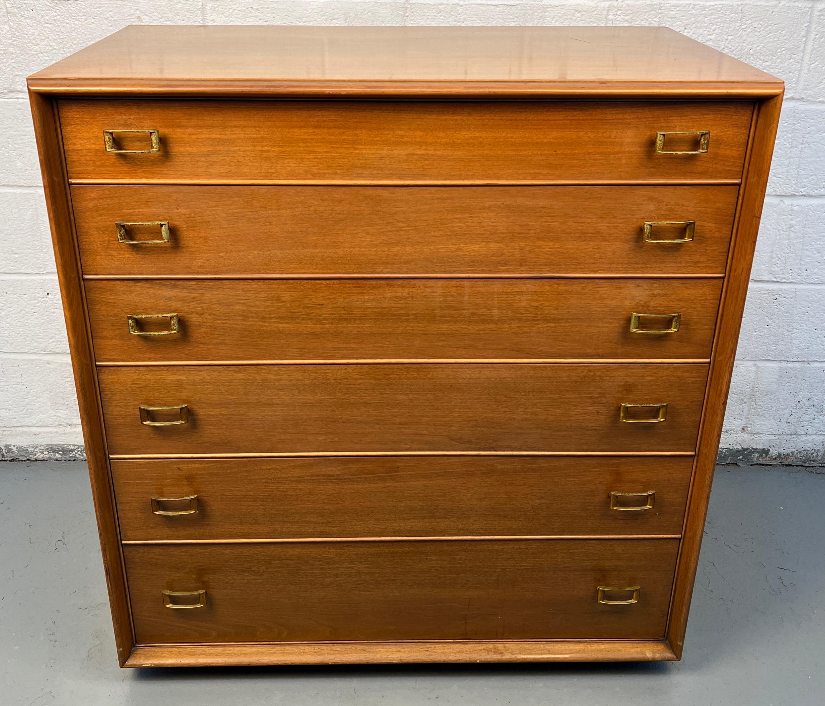 Mid-Century moderno Comò Highboy moderno di metà secolo vintage di Paul Frankl per John Stuart Inc. in vendita