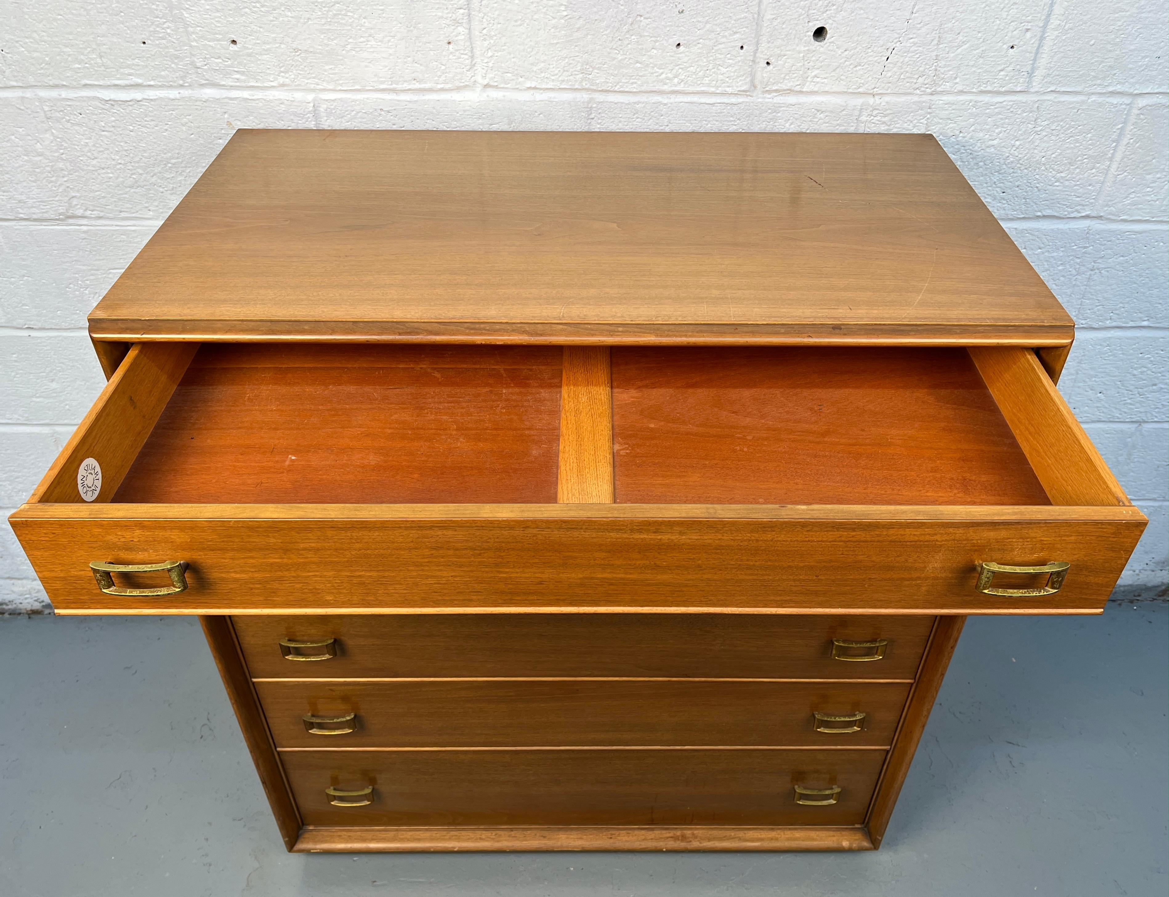 Comò Highboy moderno di metà secolo vintage di Paul Frankl per John Stuart Inc. in vendita 5