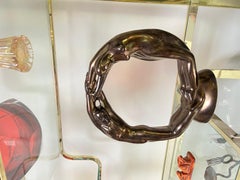 Vintage Mid-Century Modern Hood Ceramic Circle of Love by Royal Haeger