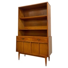 Vintage Mid Century Modern Hutch Bookcase CabinetS.