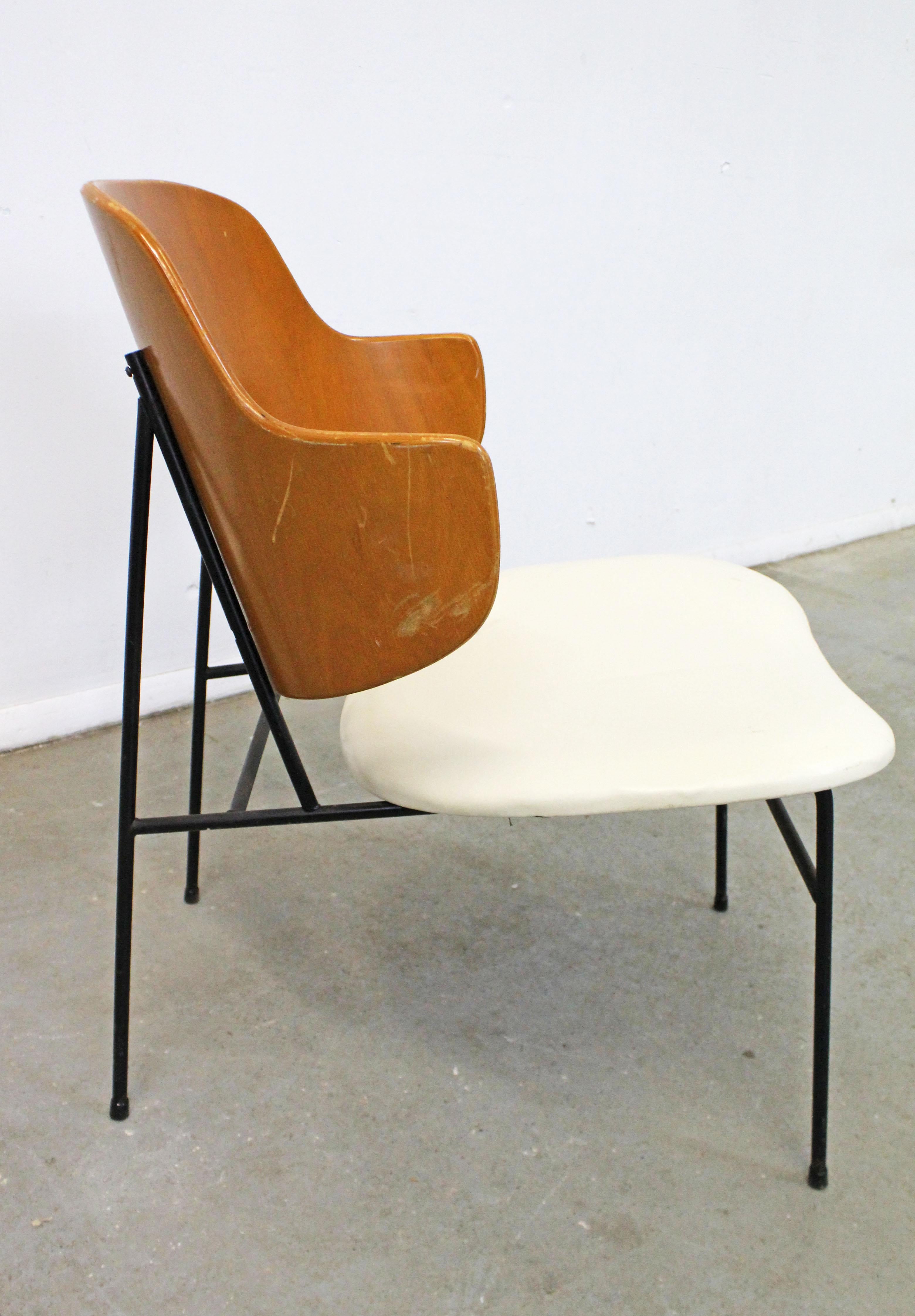 Scandinavian Modern Vintage Mid-Century Modern IB Kofod Larsen for Selig Penguin Accent Chair For Sale