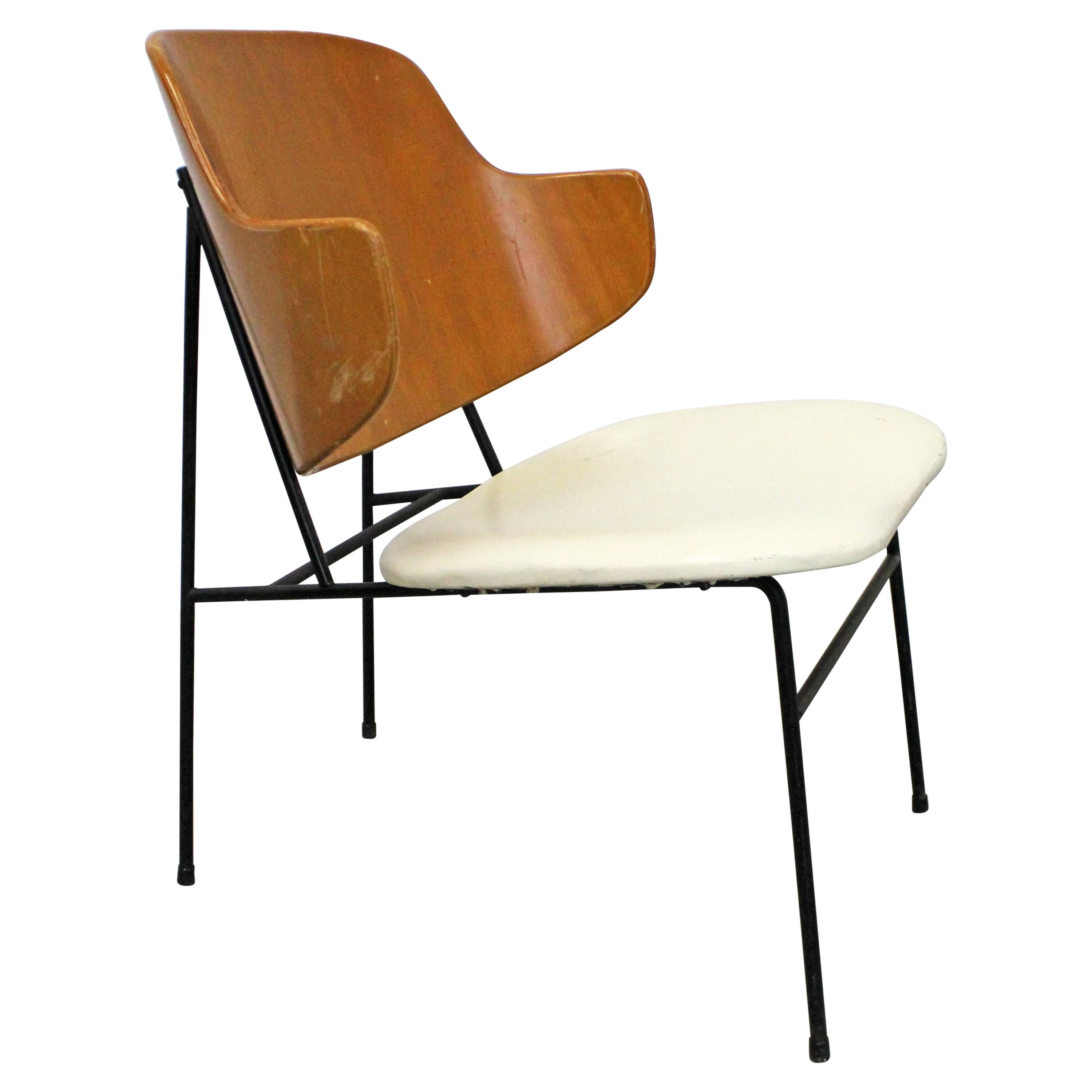 Vintage Mid-Century Modern IB Kofod Larsen for Selig Penguin Accent Chair