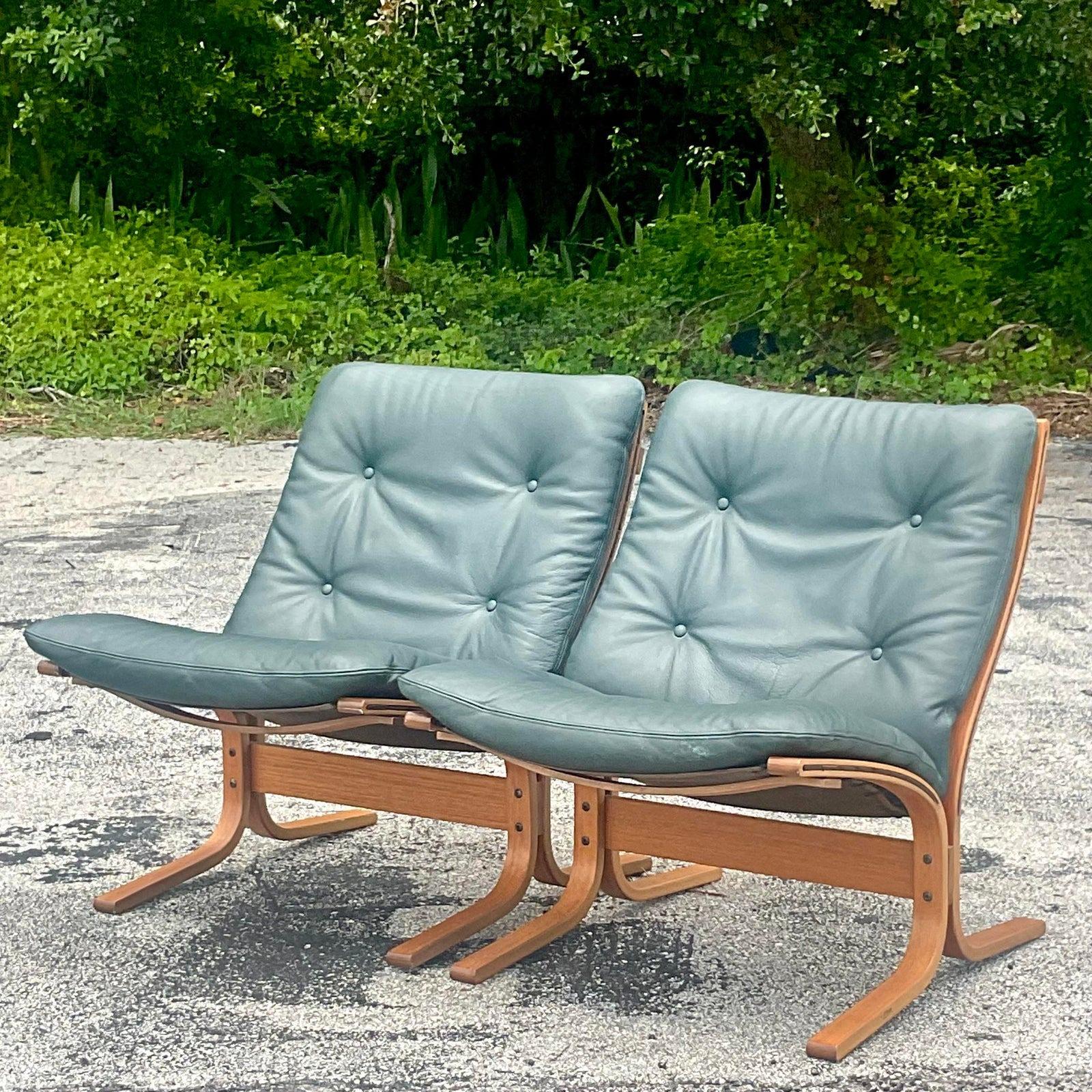 Vintage Mid-Century Modern Ingmar Relling for Westnofa Sling “Siesta” Chairs 3