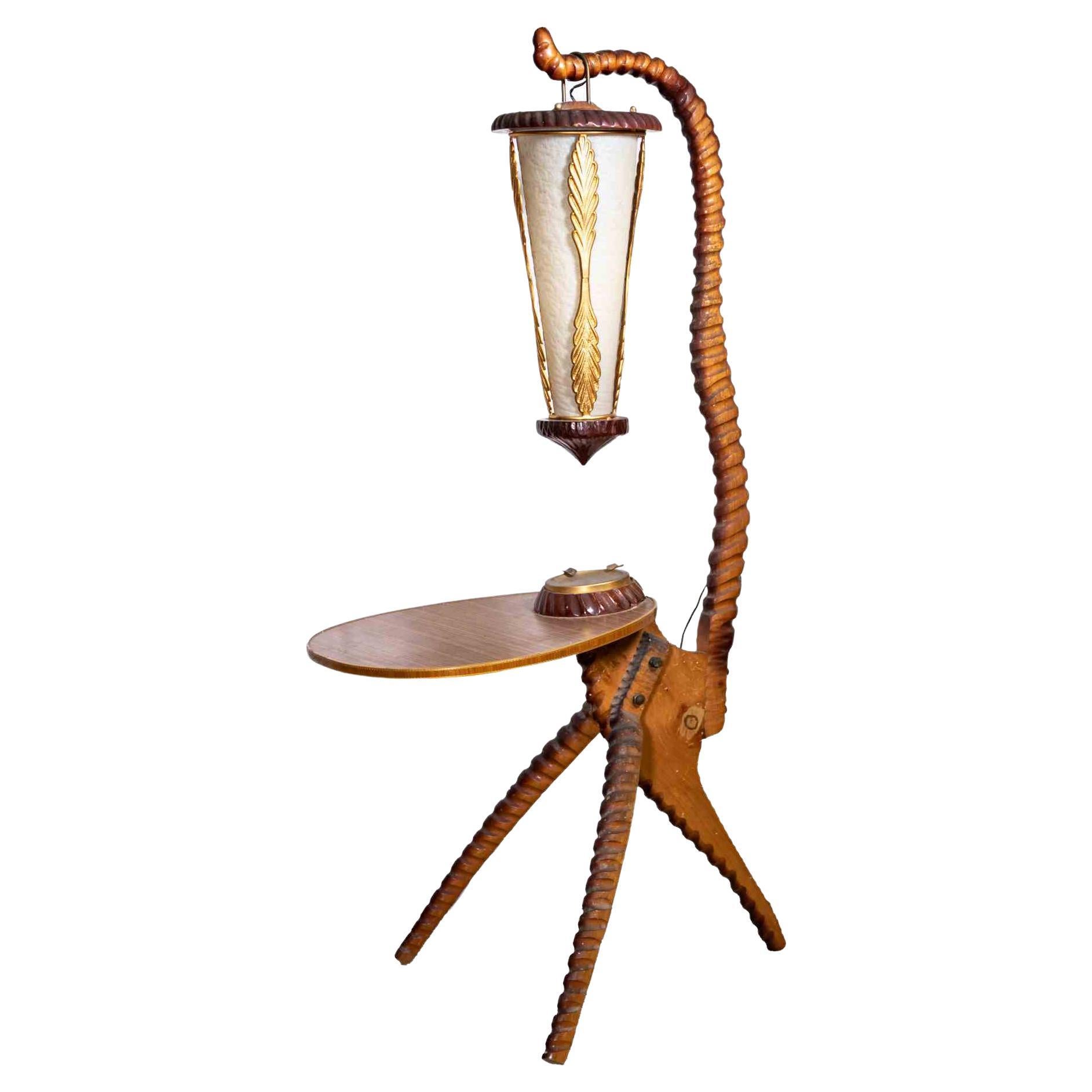 Lampe italienne vintage moderne du milieu du siècle dernier par Aldo Tura, Italie, années 1950 en vente