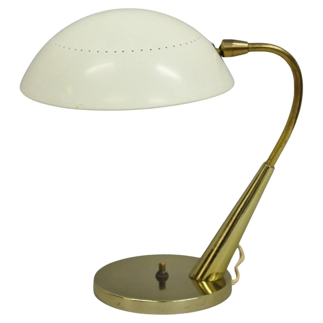 Vintage Mid Century Modern Italian Laurel Maurizio Tempestini Brass Desk Lamp