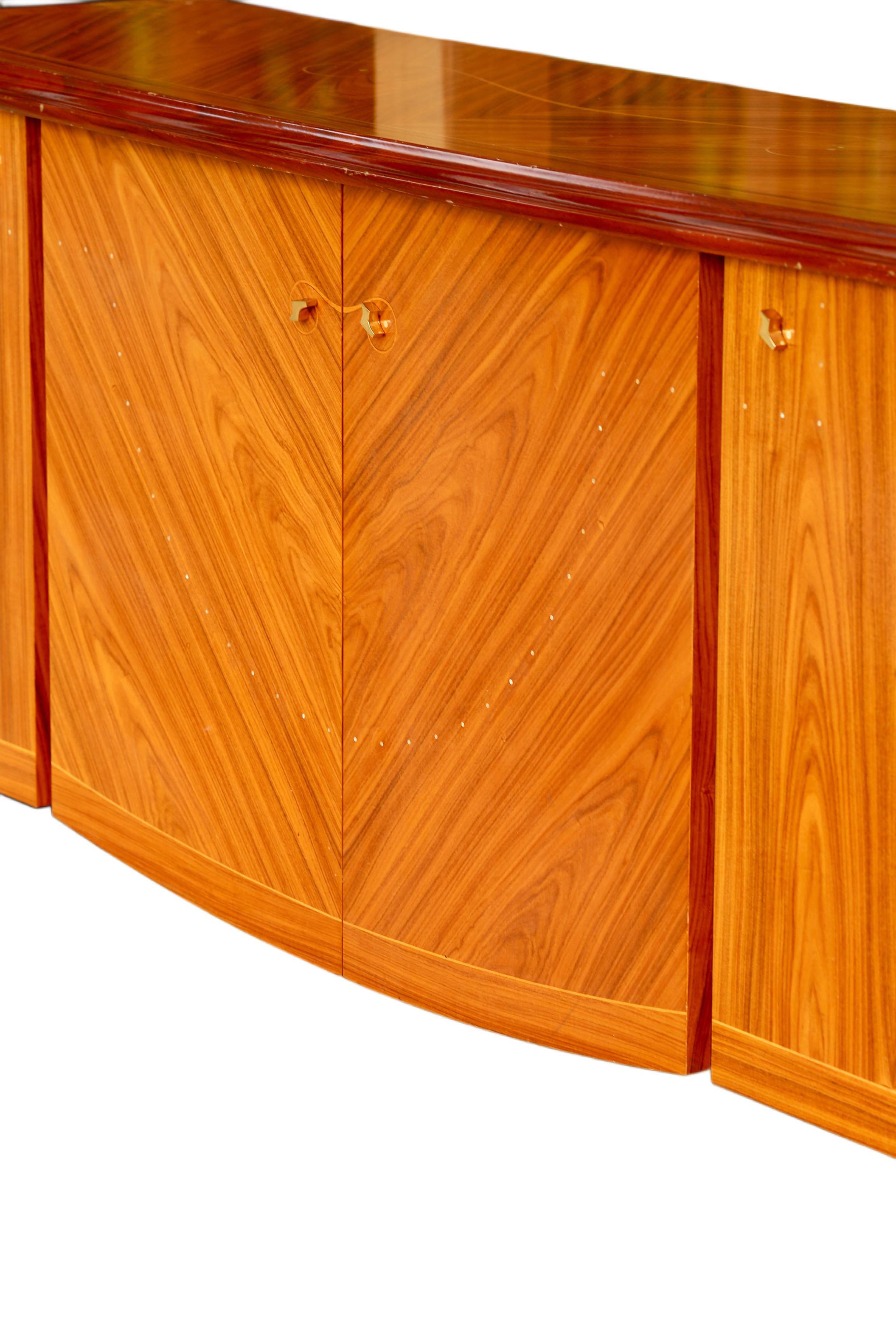 Vintage Mid-Century Modern Italian Macassar Ebony Sideboard For Sale 1