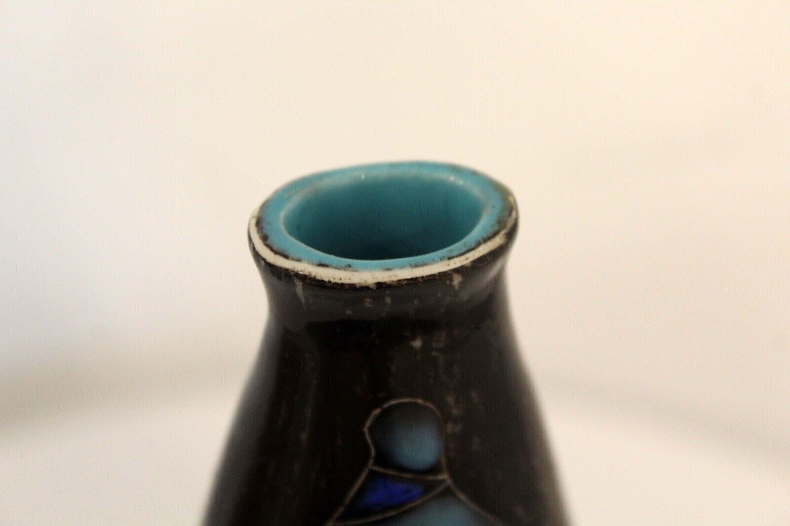 Vintage Mid-Century Modern Italian Marcello Fantoni Signed Studio Ceramic Vase 2