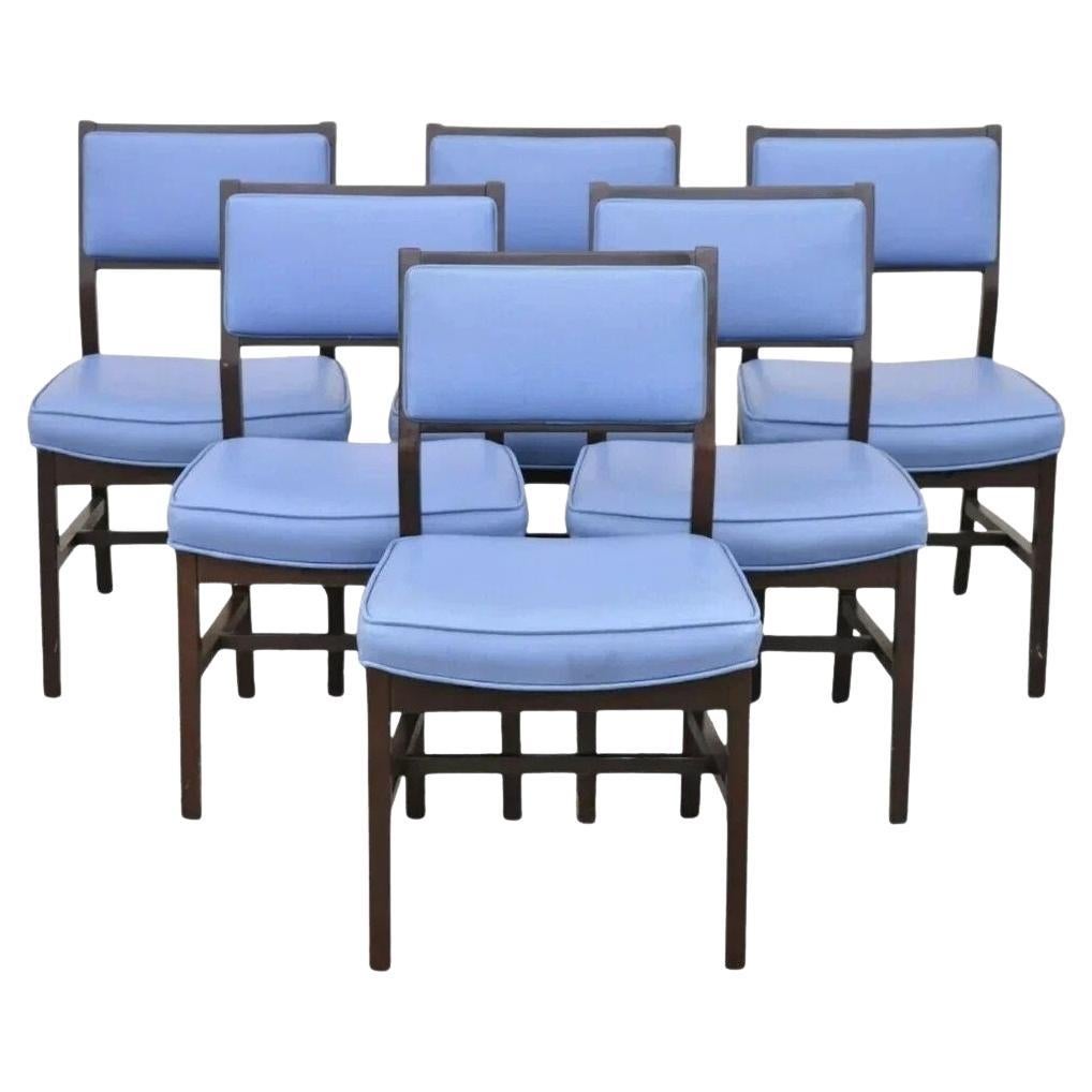 Chaise de salle à manger vintage et moderne du milieu du siècle dernier de style Jens Risom, lot de 6