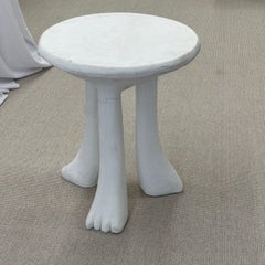 John Dickinson Mid-Century Modern Style Sculpted Africa Side / End Table, Signed