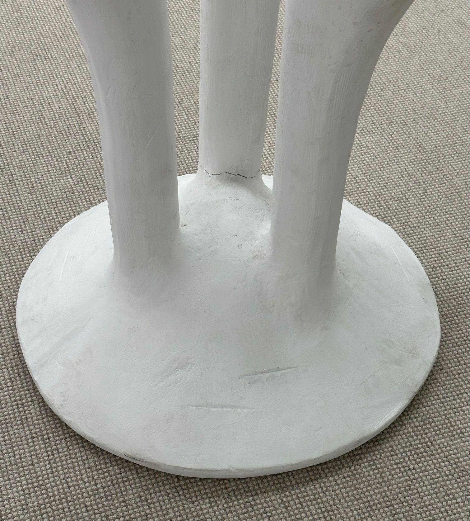 John Dickinson Mid-Century Modern Style Sculpted Africa Side / End Table, Signed For Sale 11