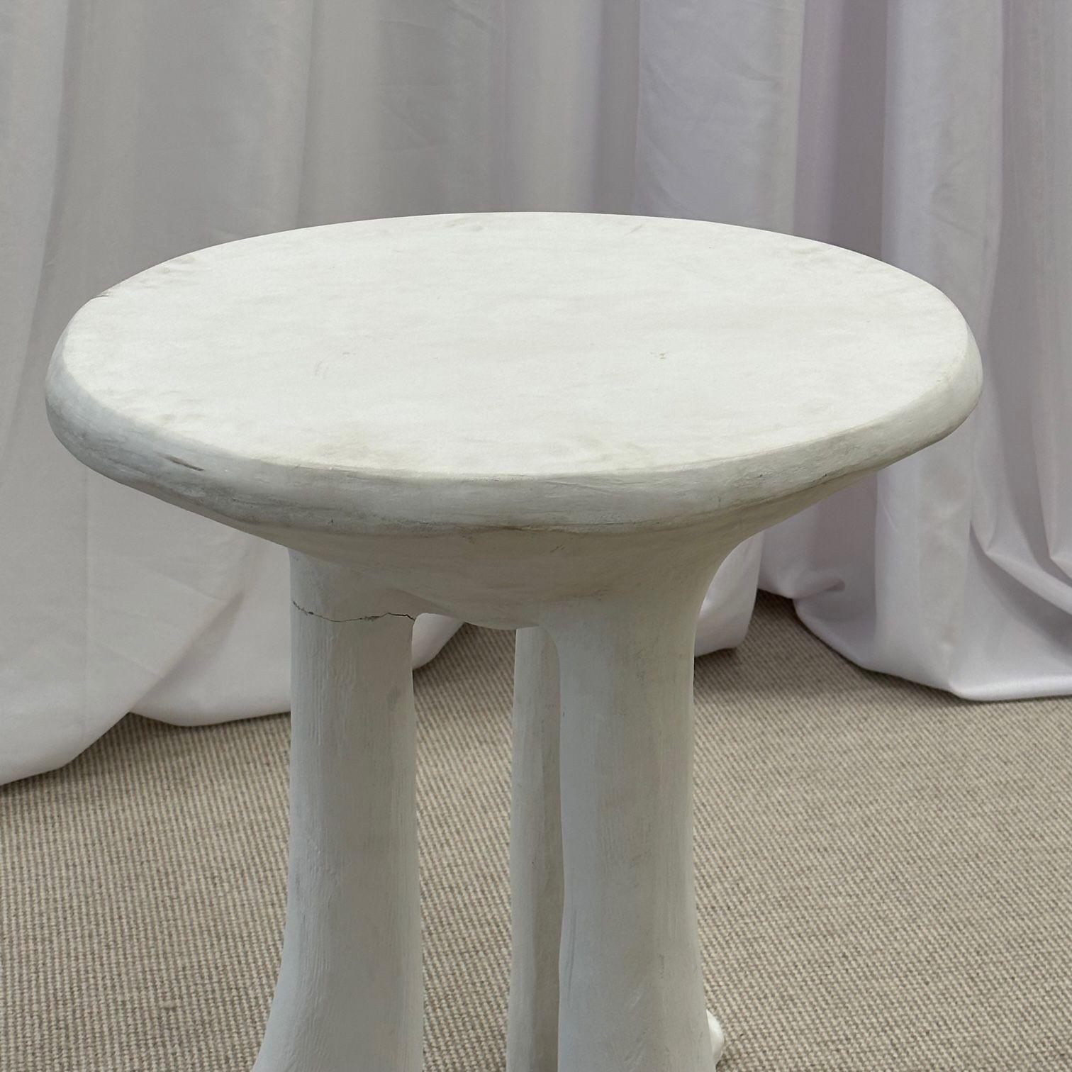 American John Dickinson Mid-Century Modern Style Sculpted Africa Side / End Table, Signed For Sale