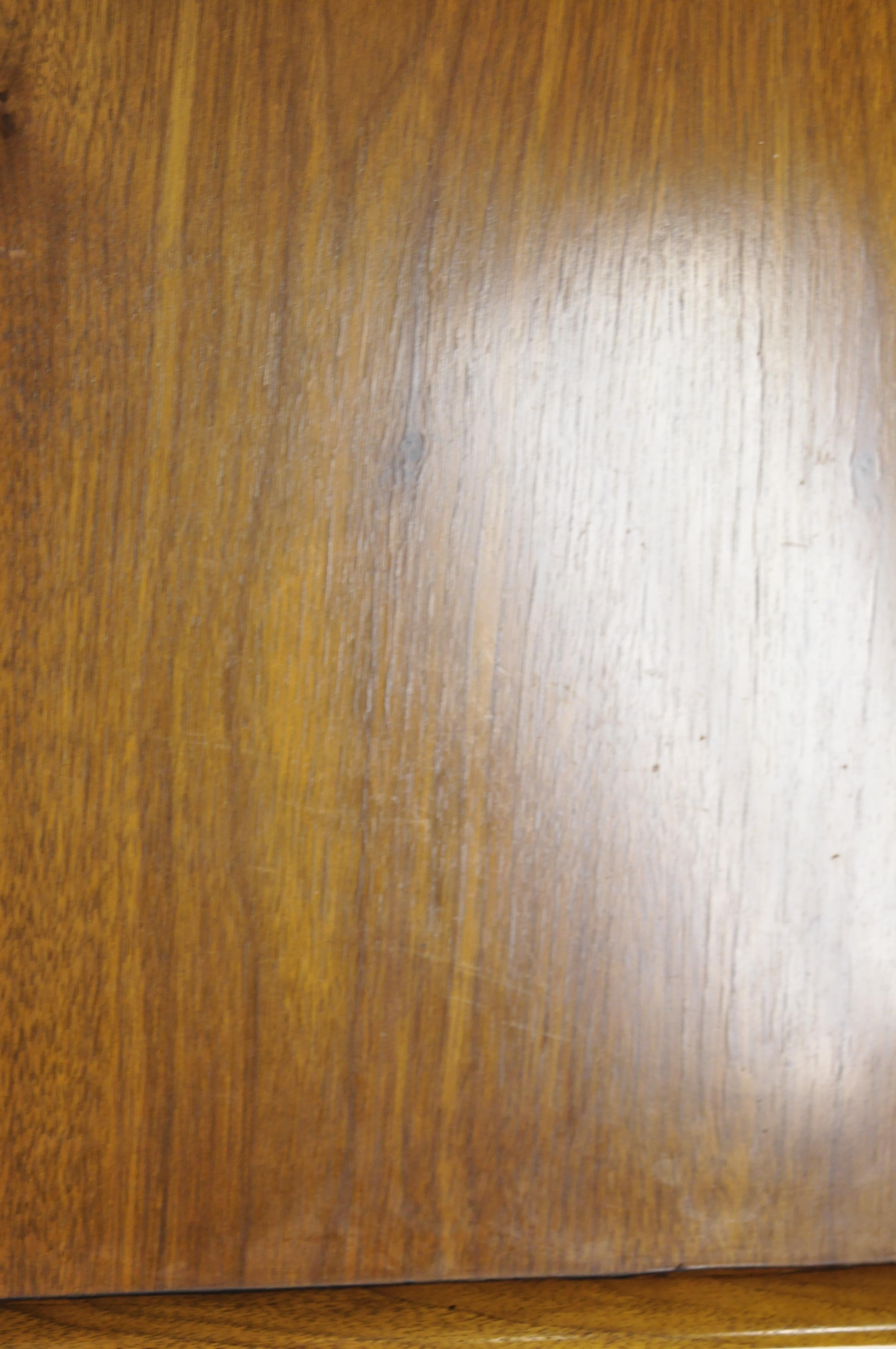 Vintage Mid Century Modern John Stuart 2 Tier Walnut Lamp Side End Table 2