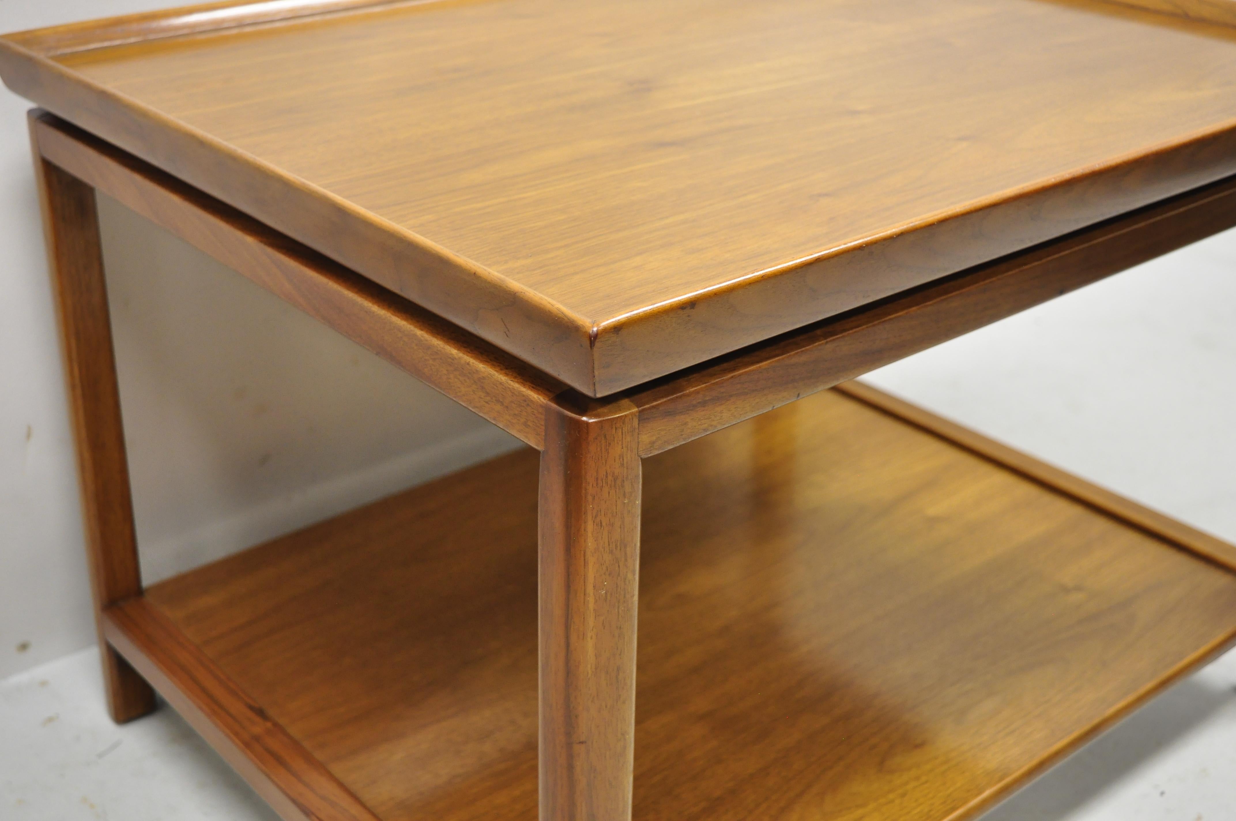 2 tier end table vintage