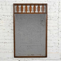 Vintage Mid-Century Modern Johnson Carper Fashion Trend Solid Walnut Mirror