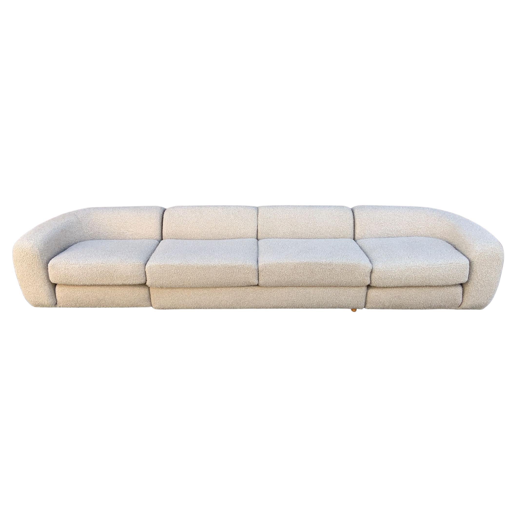 Vintage Mid Century Modern Karpen Sofa with Pullout Bed For Sale