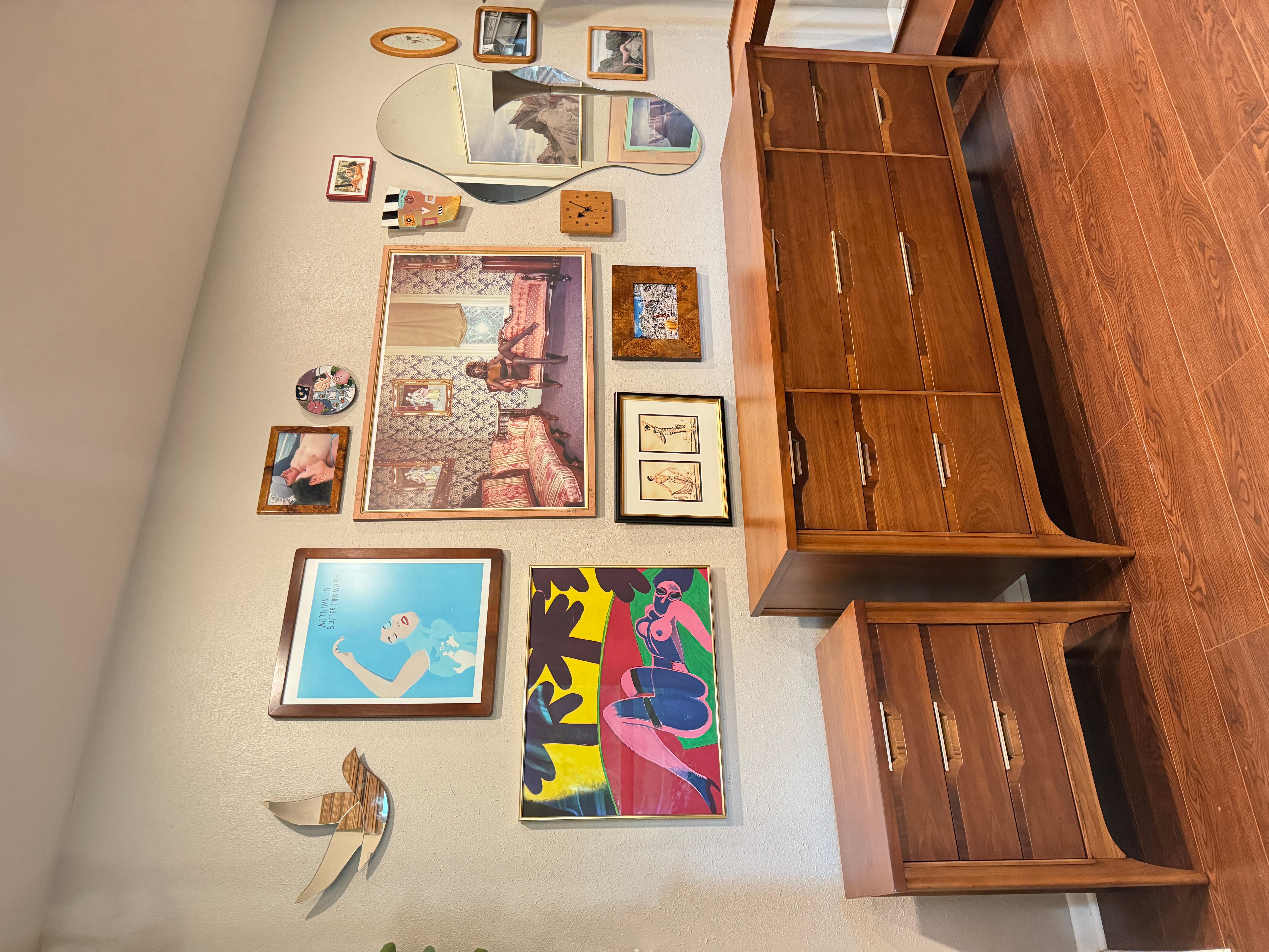 Vintage mid century modern Kent Coffey lowboy dresser “impact” collection 1960d 4