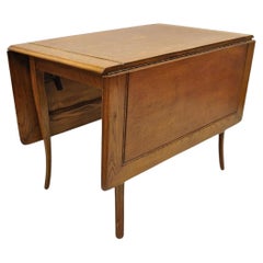Table de salle à manger Vintage Mid Century Modern The Modern OAK Saber Leg Oak Drop Leaf