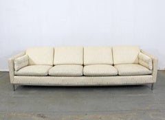 Vintage Mid-Century Modern Knoll Chrome Frame Sofa