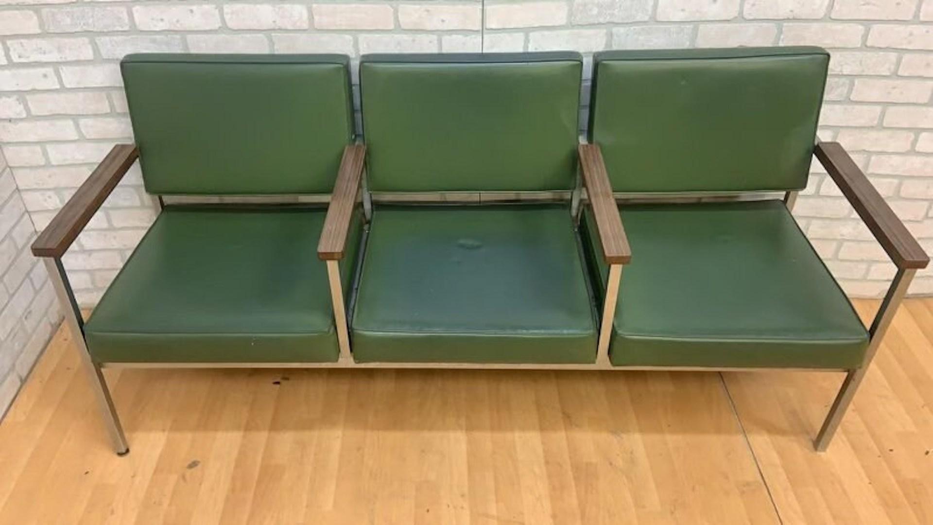 Américain Banc d'attente moderne du milieu du siècle dernier de style Knoll en vente