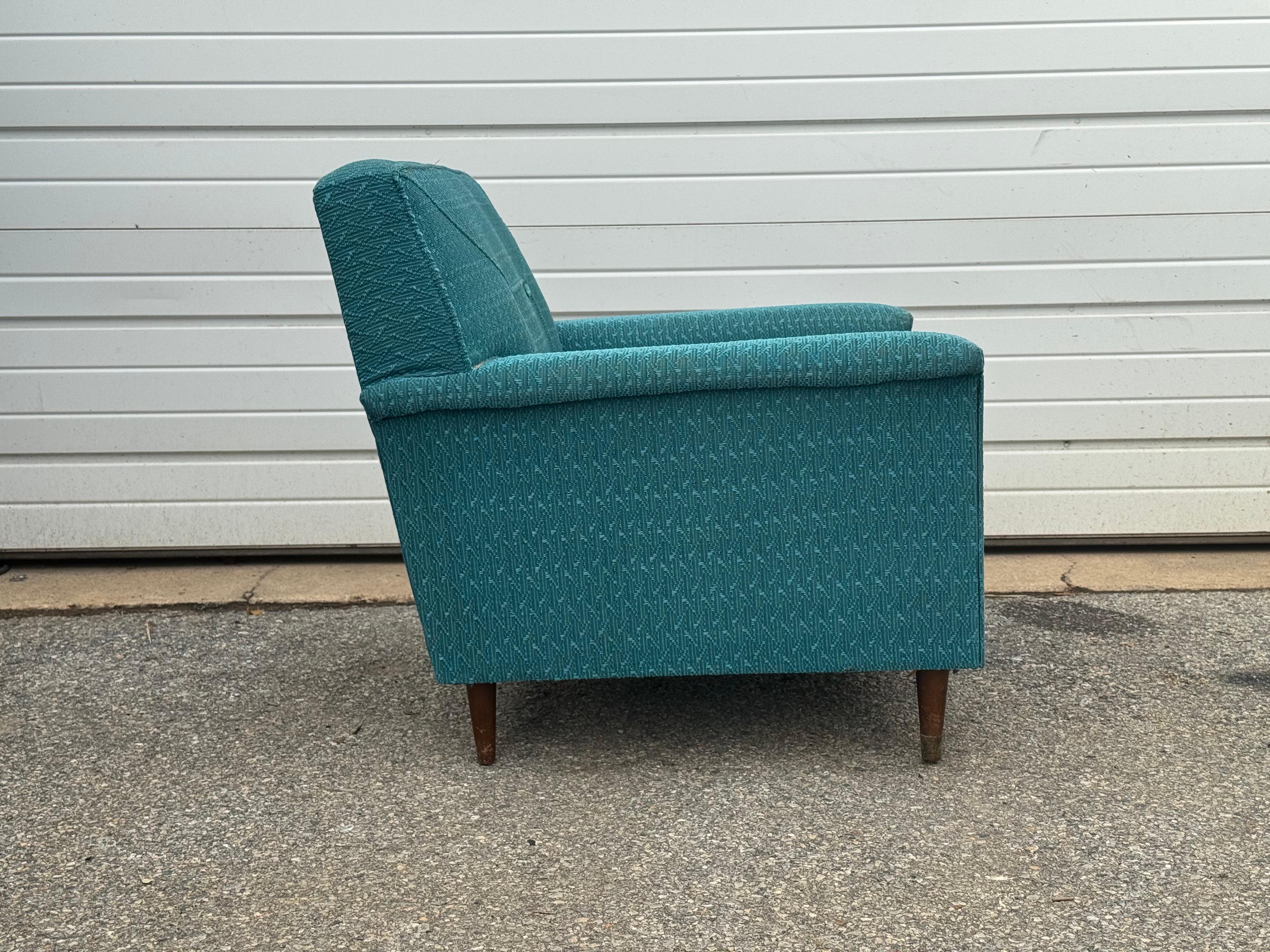 Silla Club Vintage Estilo KROEHLER Moderna de Mediados de Siglo Moderno de mediados de siglo en venta