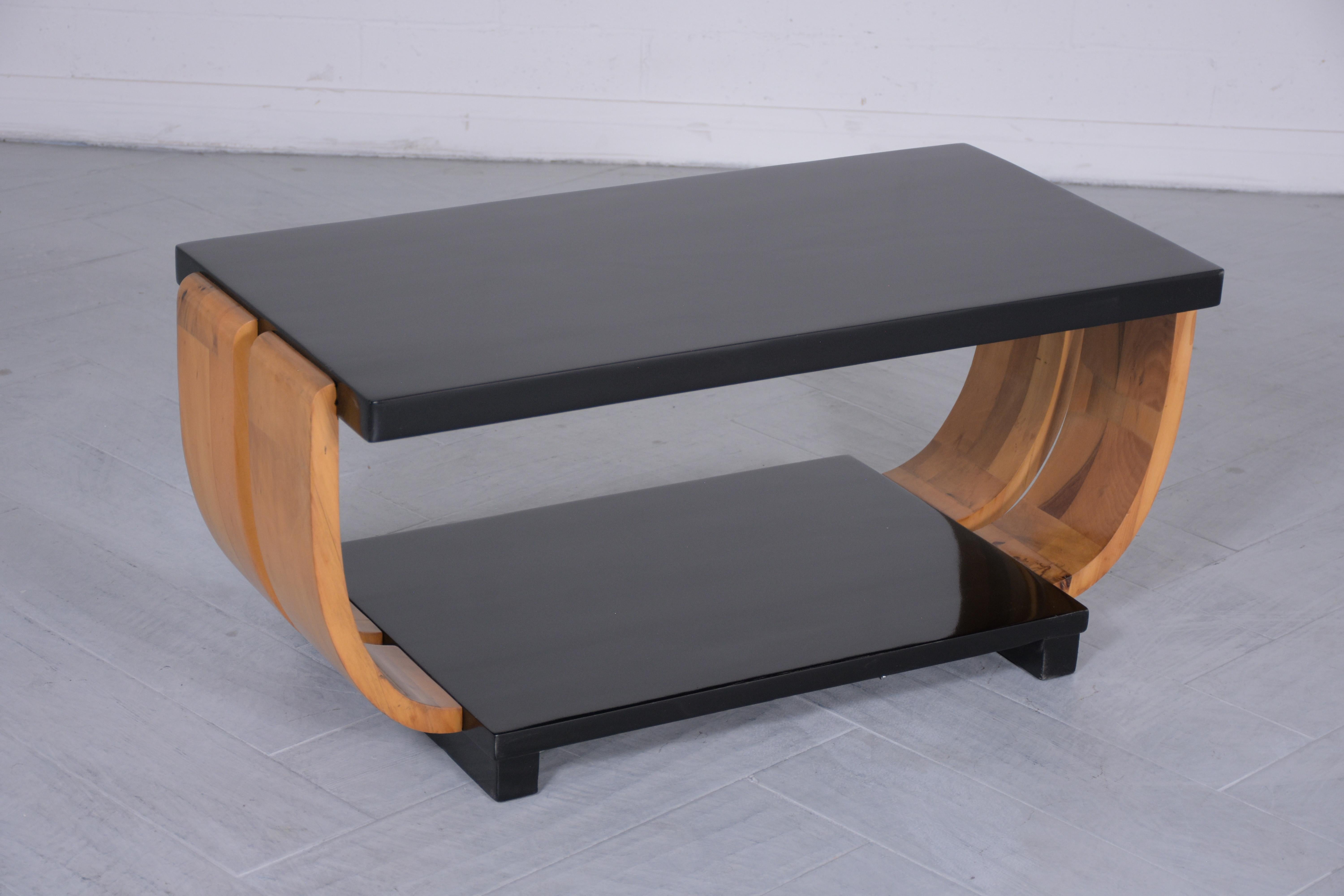 American Mid-Century Modern Two Tiered Coffee Table