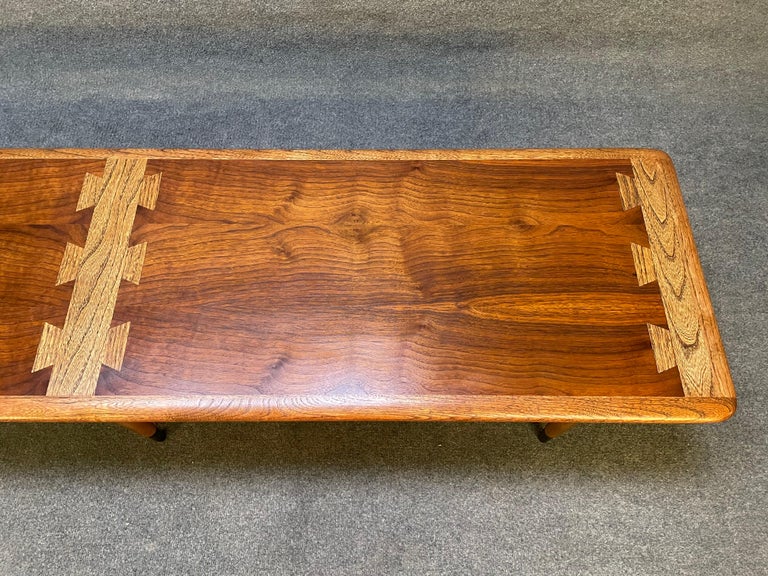 Vintage Mid Century Modern Lane "Acclaim" Walnut Coffee Table at 1stDibs