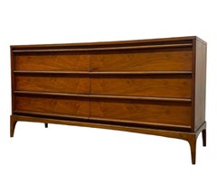 Vintage Mid Century Modern Lane Rhythm Matching Dresser and Credenza Set.