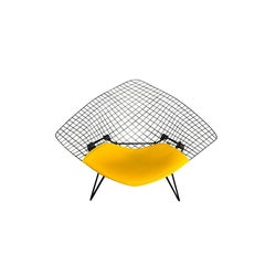 Vintage Mid-Century Modern Large Diamond Chair by Harry Bertoia for Knoll