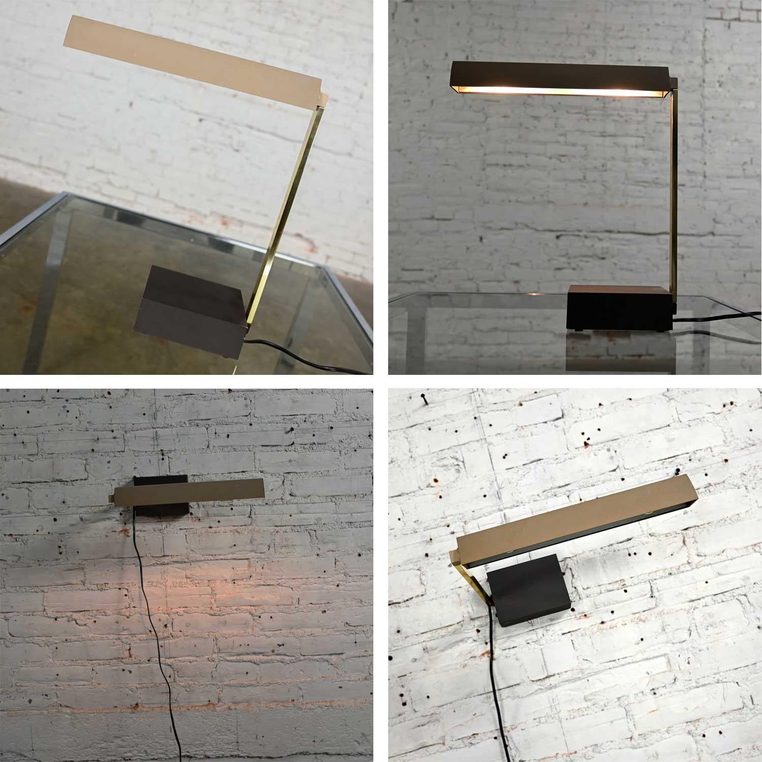 Lámpara de pared de sobremesa de alta intensidad Lightolier Baton, vintage y moderna de mediados de siglo en venta 9