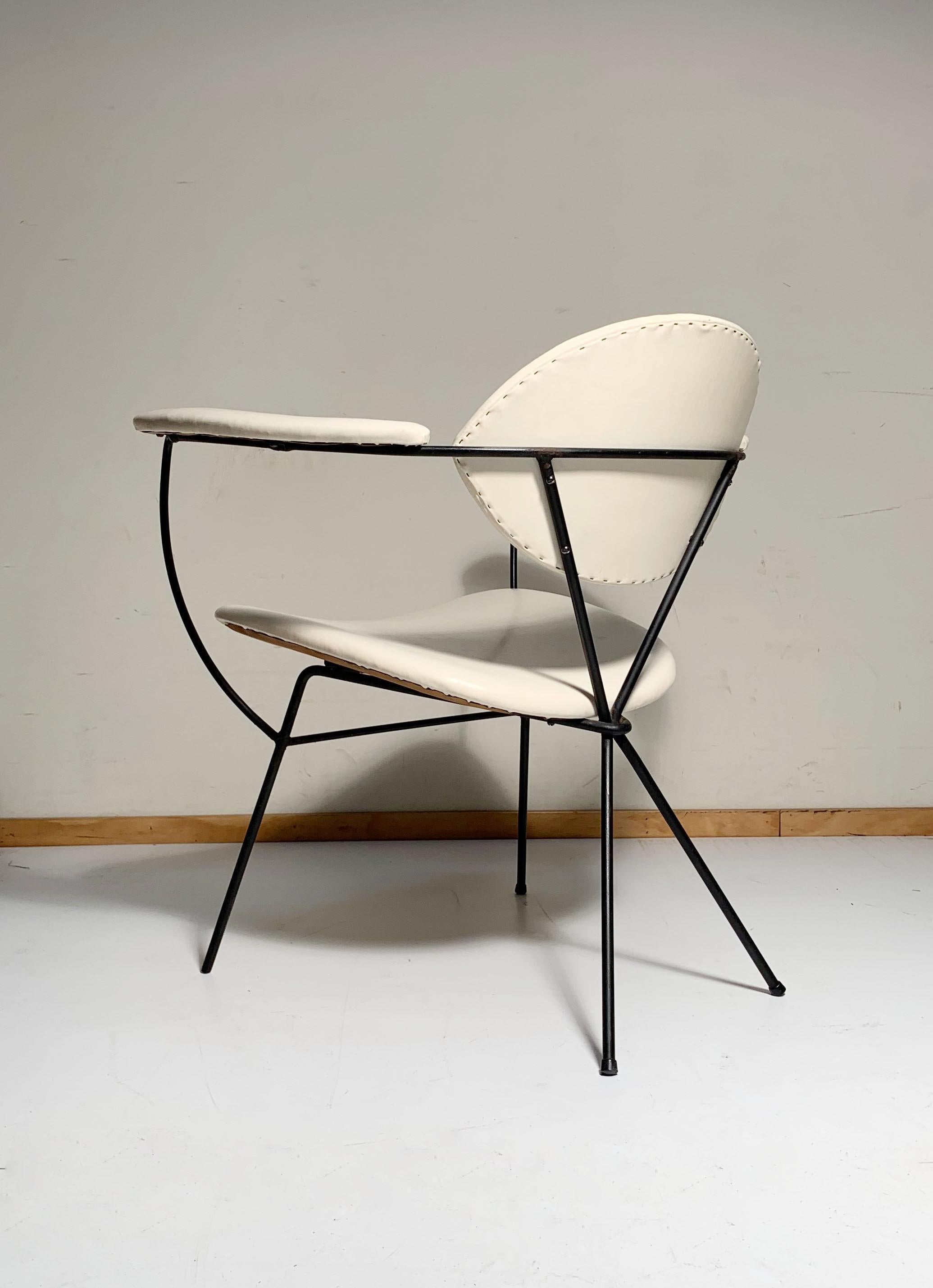 Vintage Mid-Century Modern Lounge Chair byJoseph Cicchelli for Reilly Wolf

In the manner of Salterini and Milo Baughman