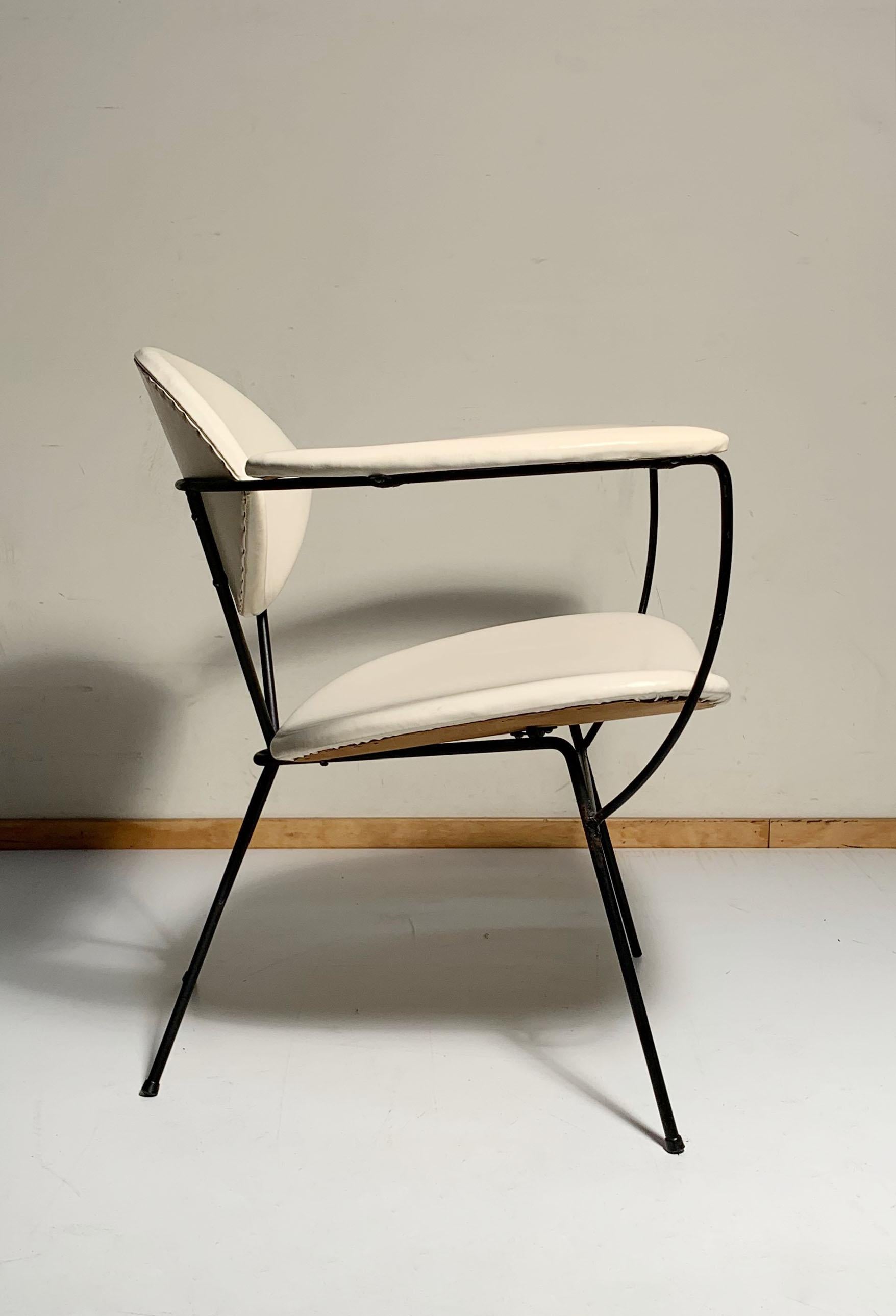 20th Century Vintage Mid-Century Modern Lounge Chair by Joseph Cicchelli for Reilly Wolf For Sale