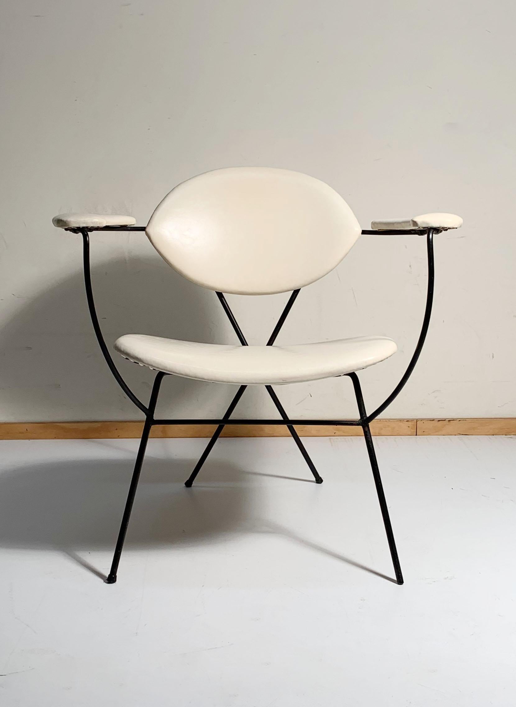 Vintage Mid-Century Modern Lounge Chair by Joseph Cicchelli for Reilly Wolf For Sale 1