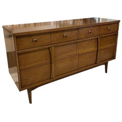 Vintage Mid Century Modern Lowboy Dresser by Bassett.