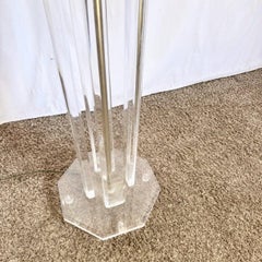 Vintage Mid Century Modern Lucite Floor Lamp