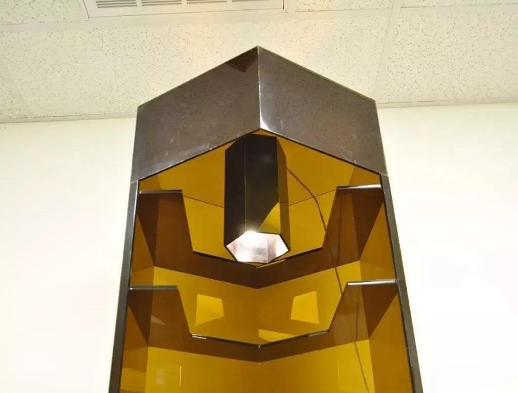 Vintage Mid Century Modern Lucite Lighted Revolving Tall Narrow Retail Display 5