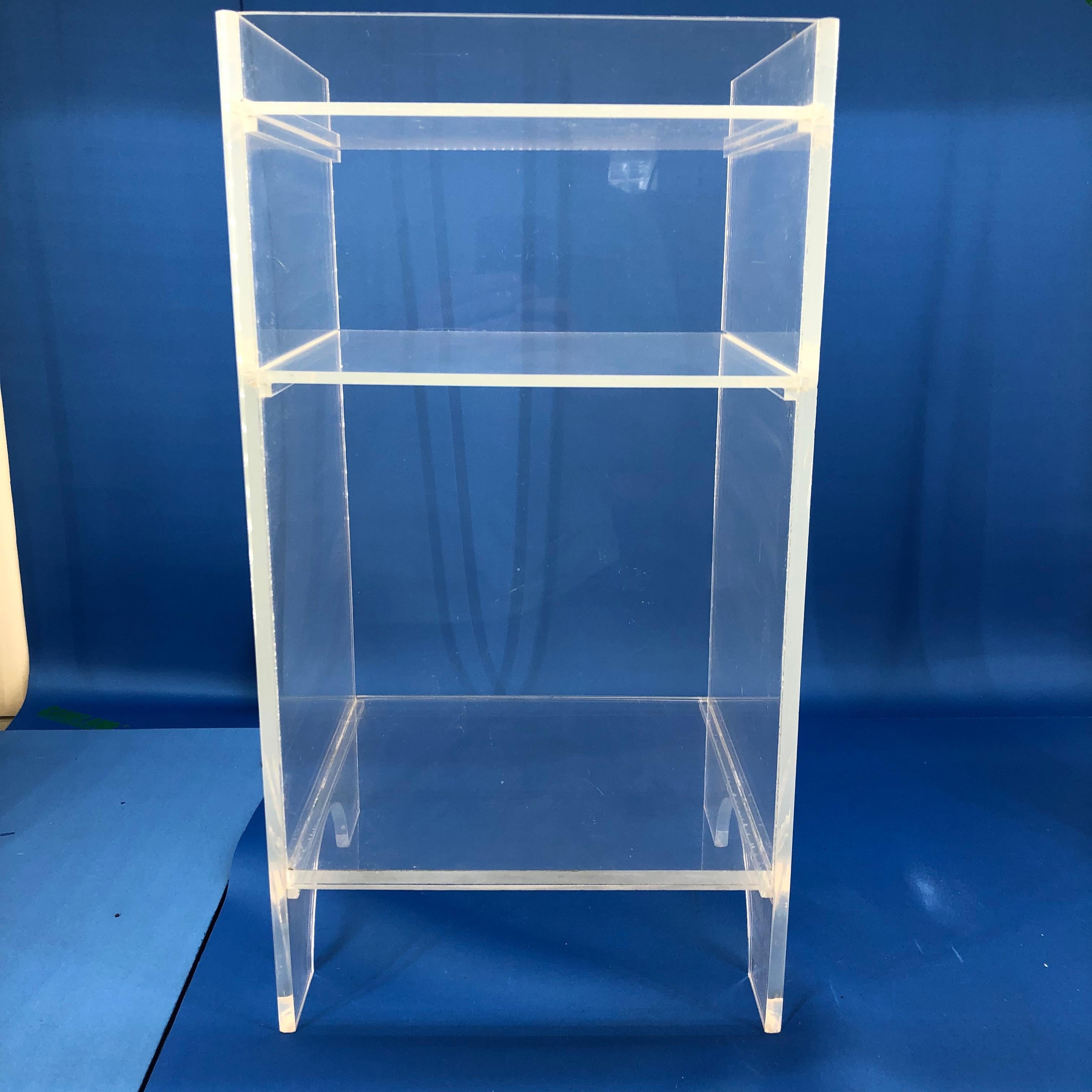 Vintage Mid-Century Modern Lucite Office Side Table Or Dry Bar 4